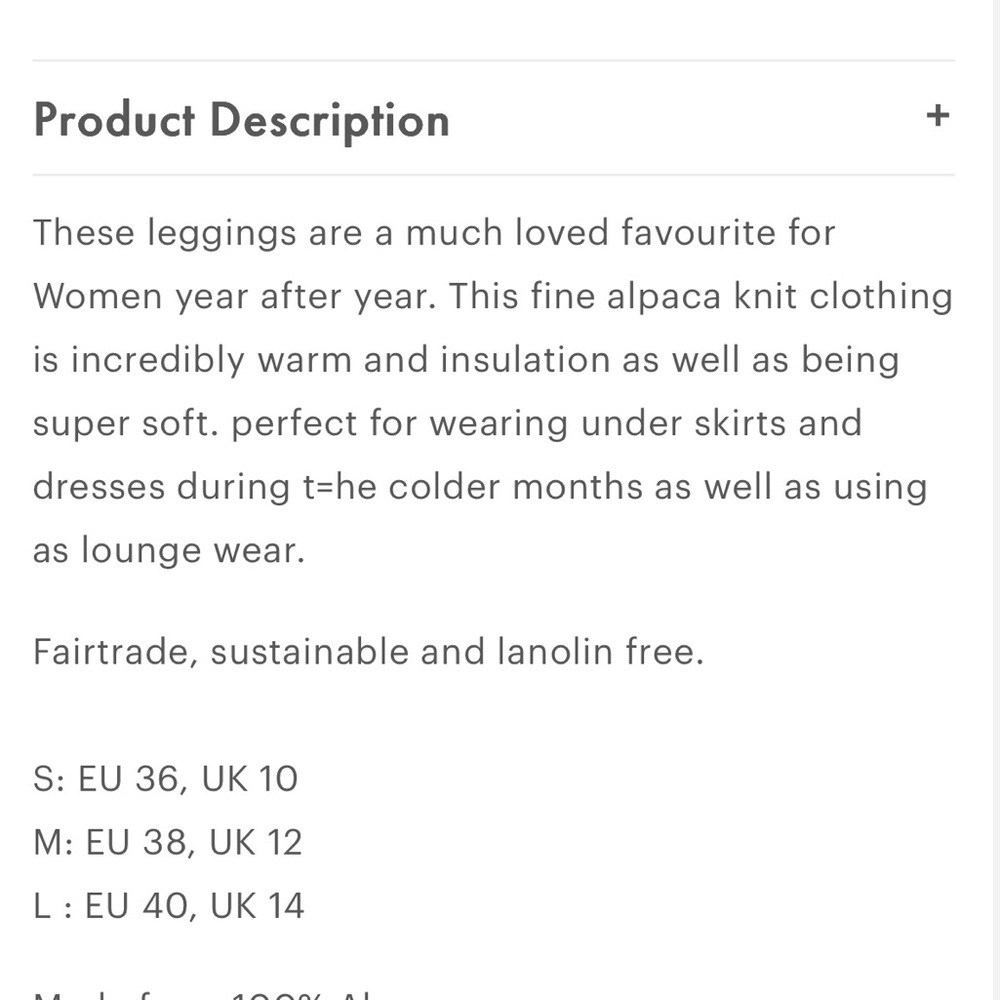 Alpaca Knit Leggings in Coffee - Picture 7 of 11